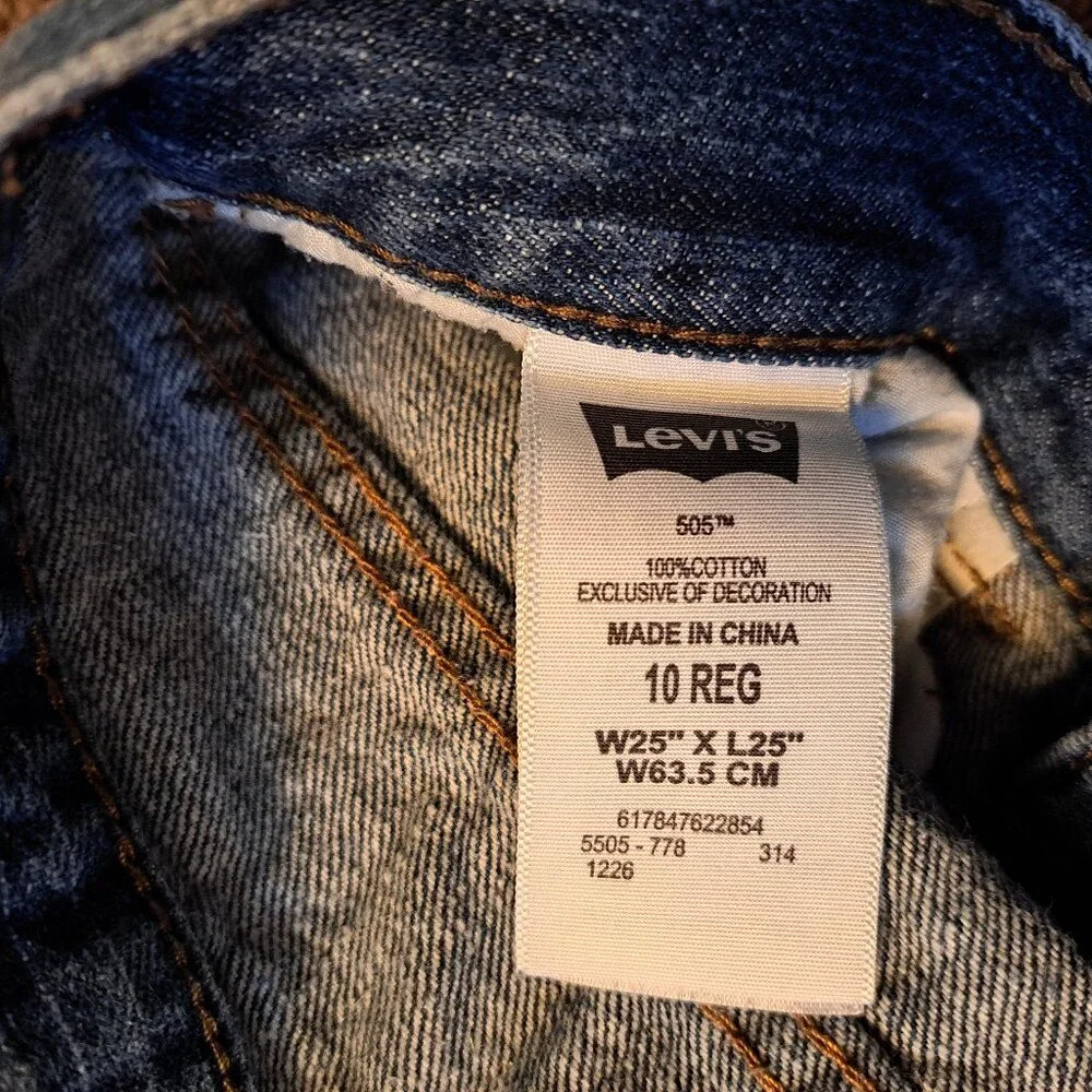 Levi's Youth 505 Regular fit Denim Blue Jeans - Picture 7 of 7